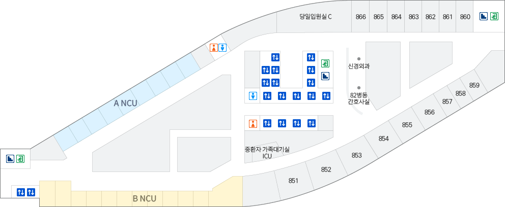 8층 원내 위치도